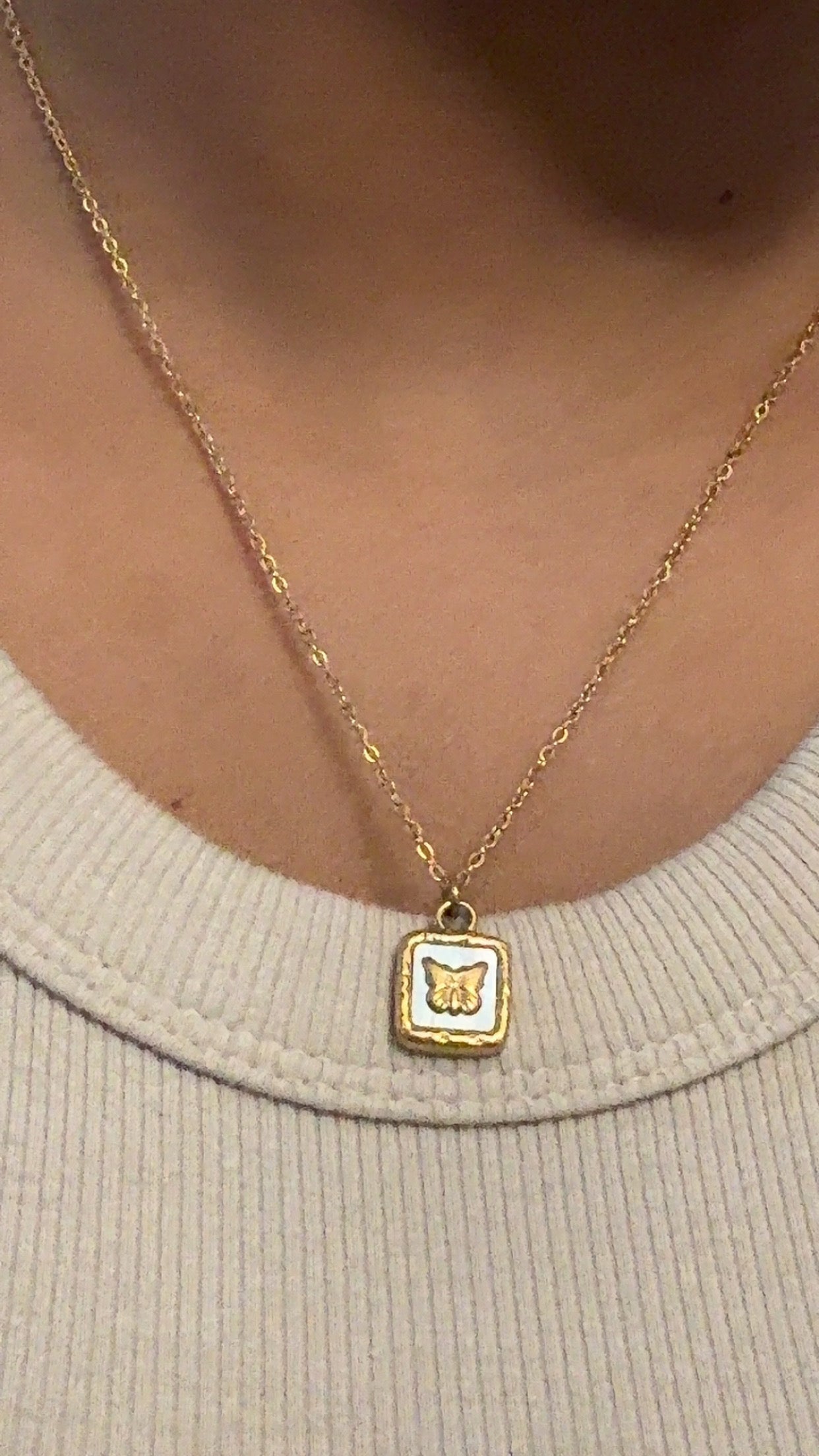 Butterfly Pendant Necklace