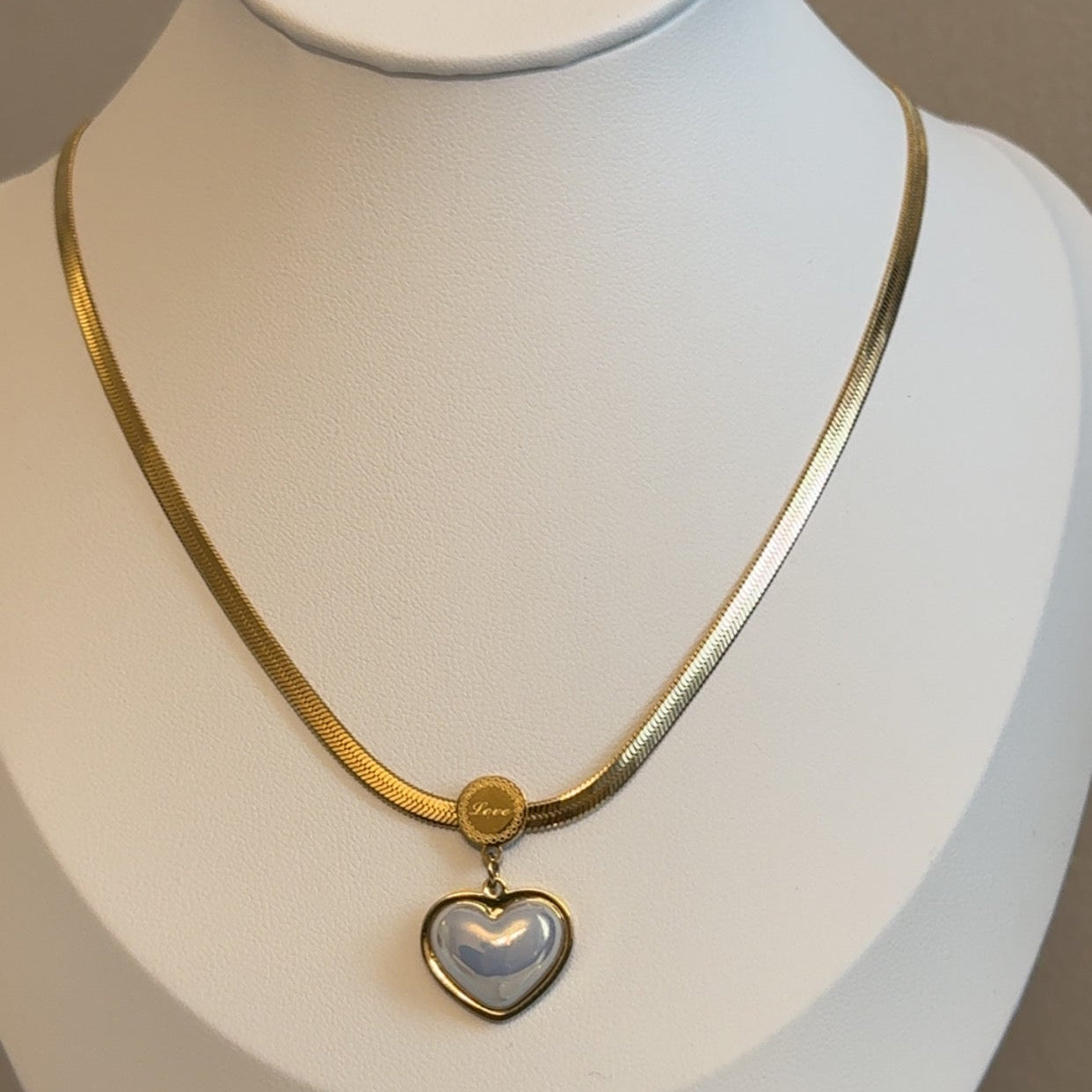 Sweet Heart Earrings & Necklace Set