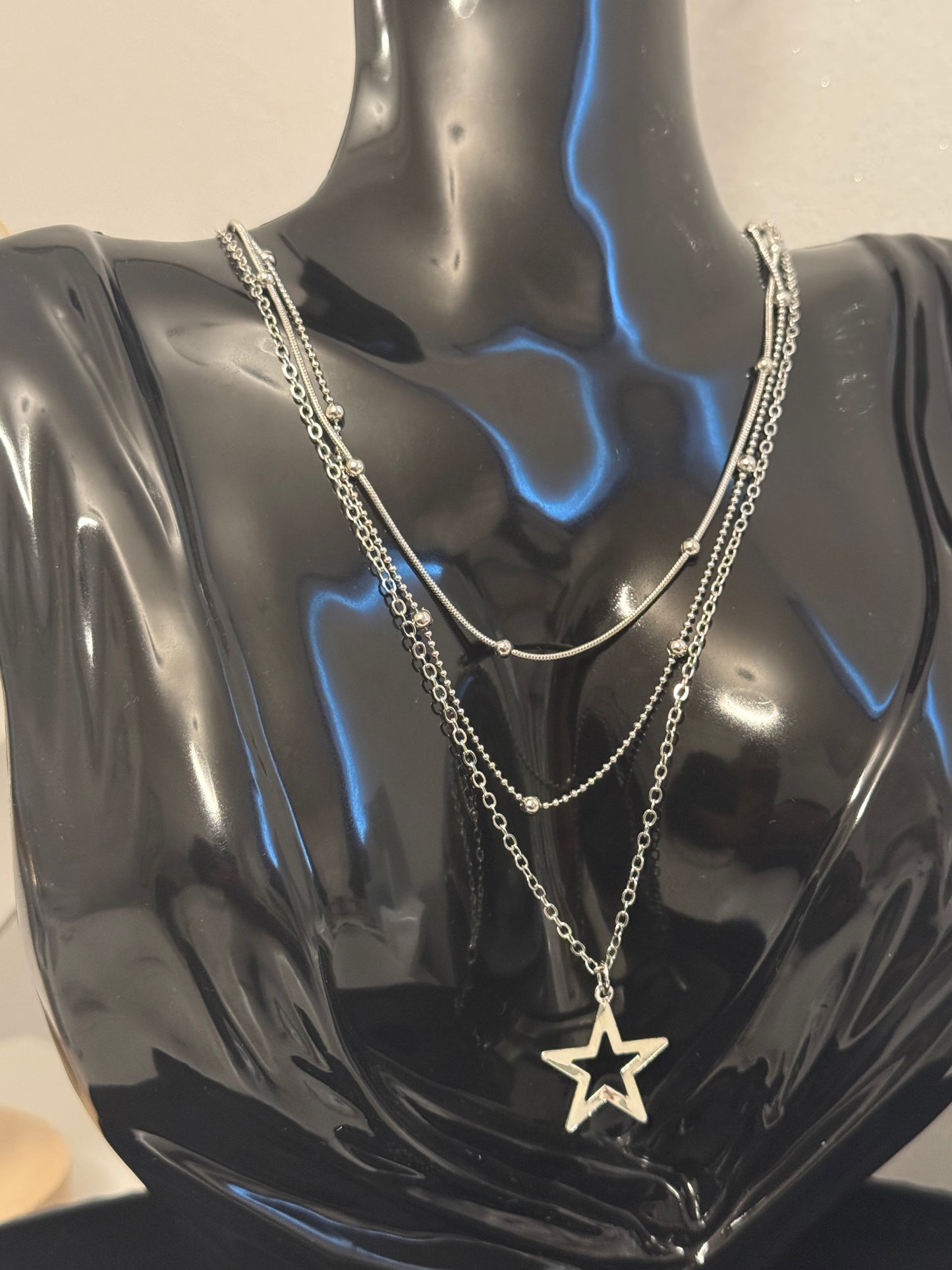 Simple Three-layer Delicate Chain Necklace