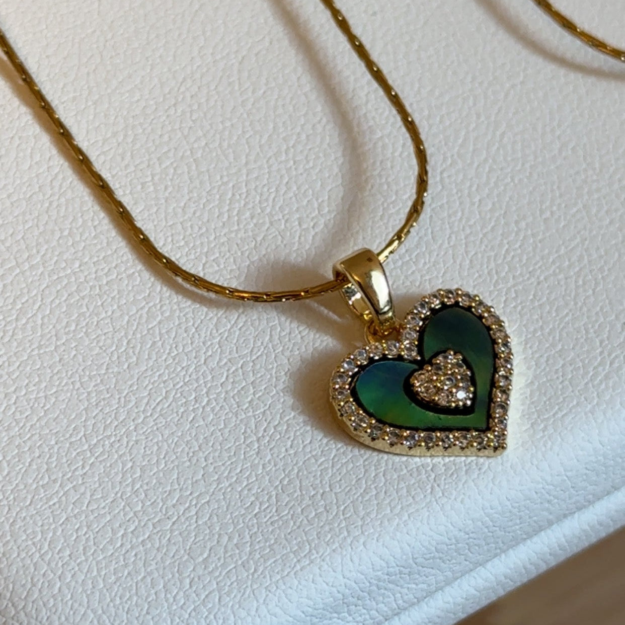 Heart, Flower & Butterfly Pendant Necklace – Stainless Steel