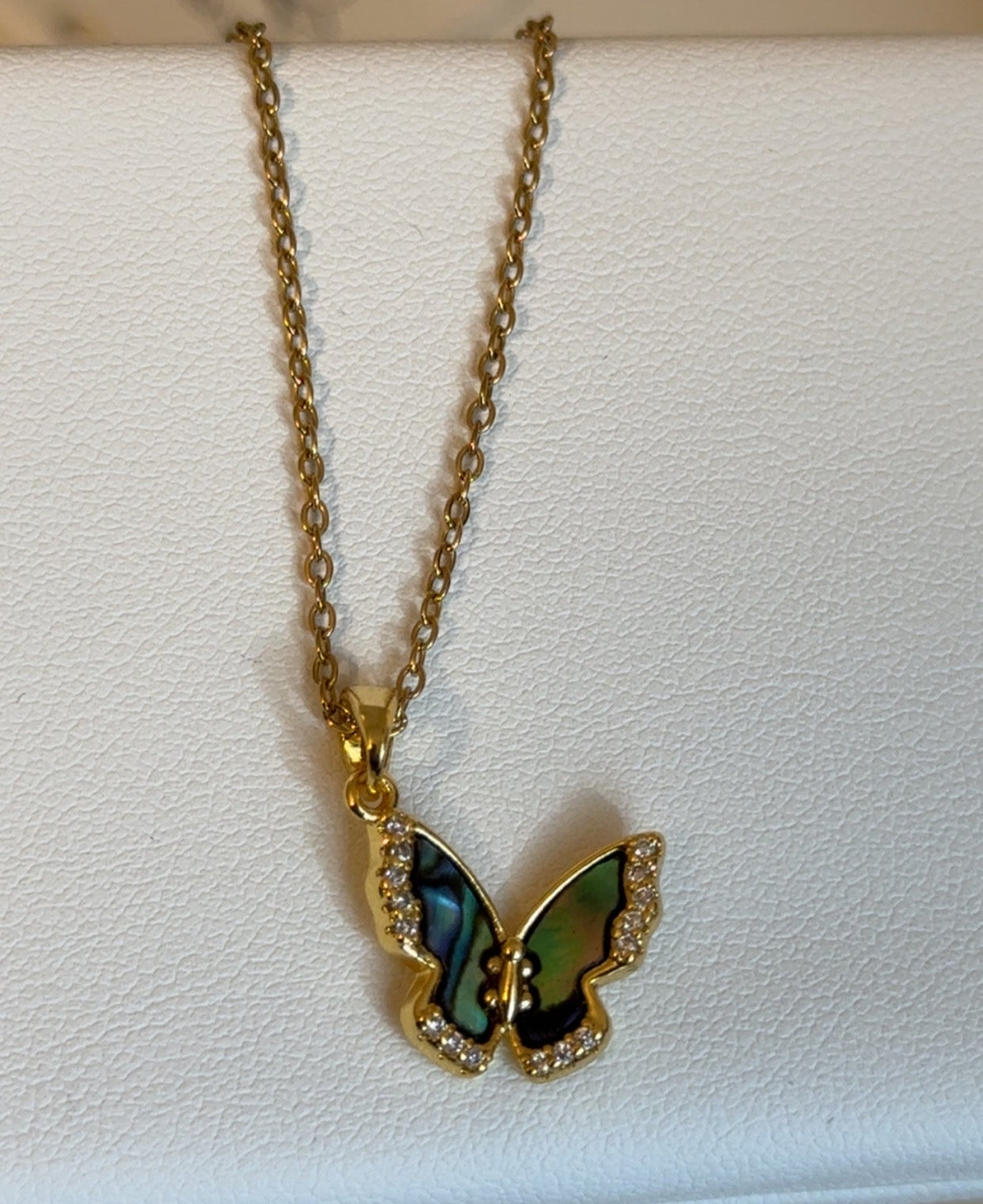 Heart, Flower & Butterfly Pendant Necklace – Stainless Steel