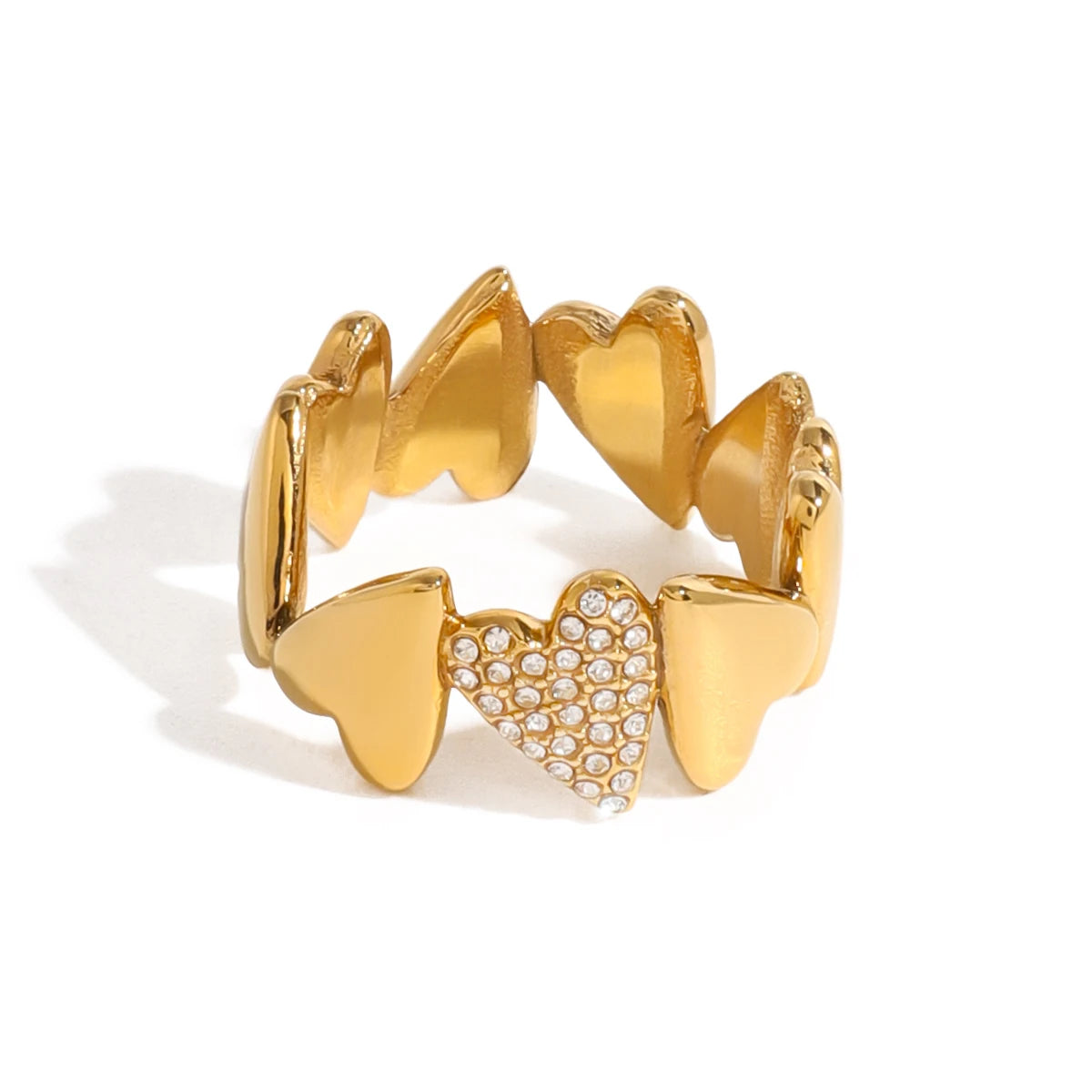 Cubic Zirconia Open-end Rings