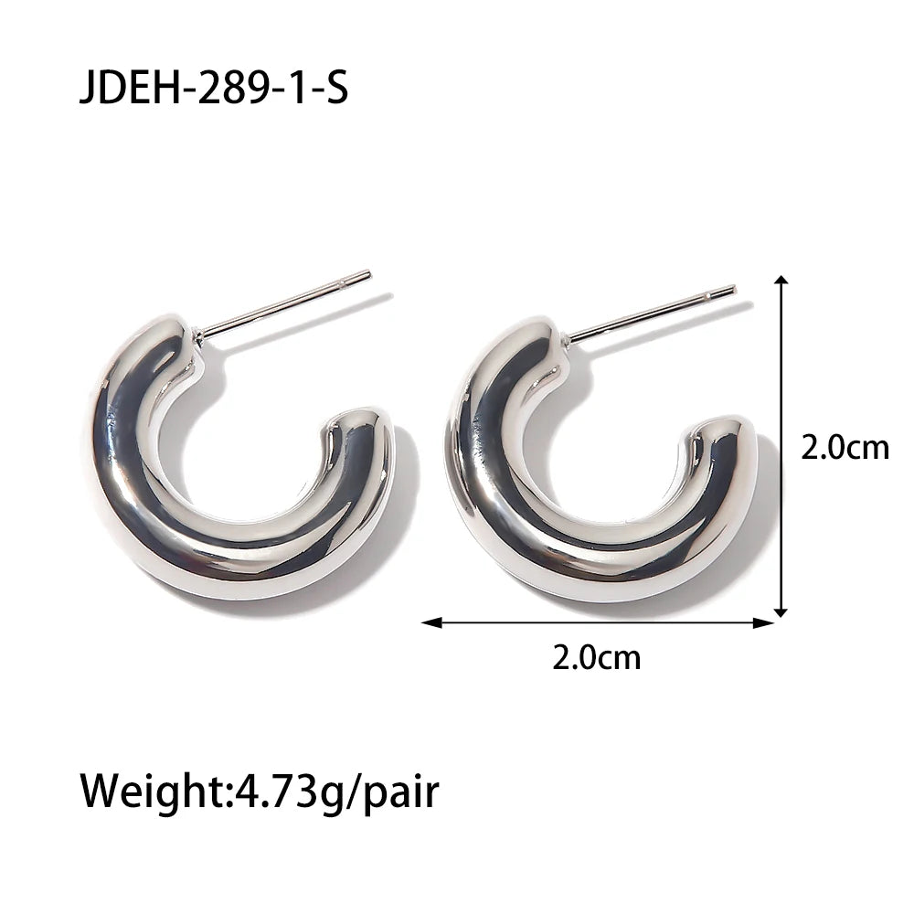 Hollow Design Chunky Bold Hoop Earrings
