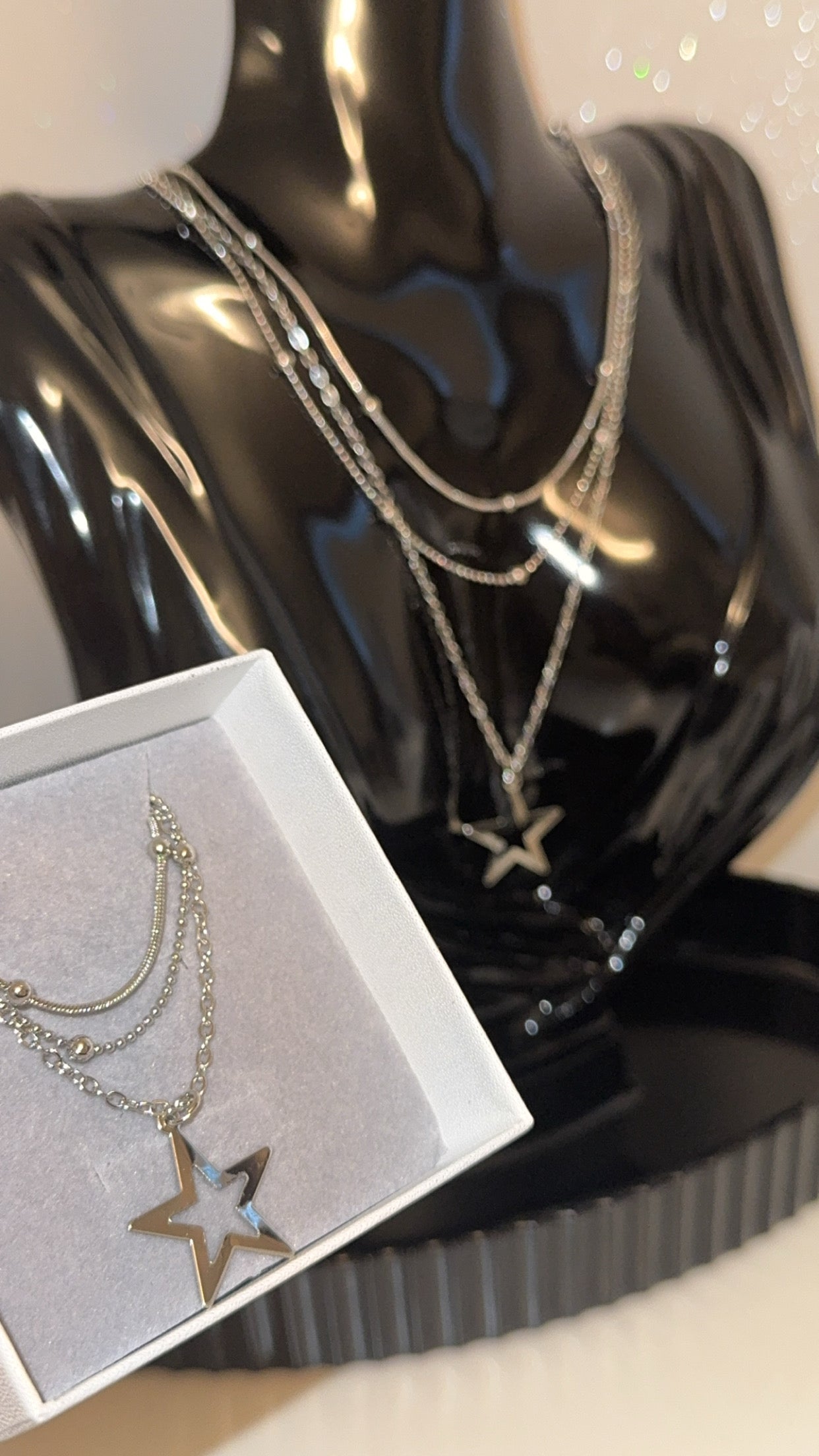 Simple Three-layer Delicate Chain Necklace