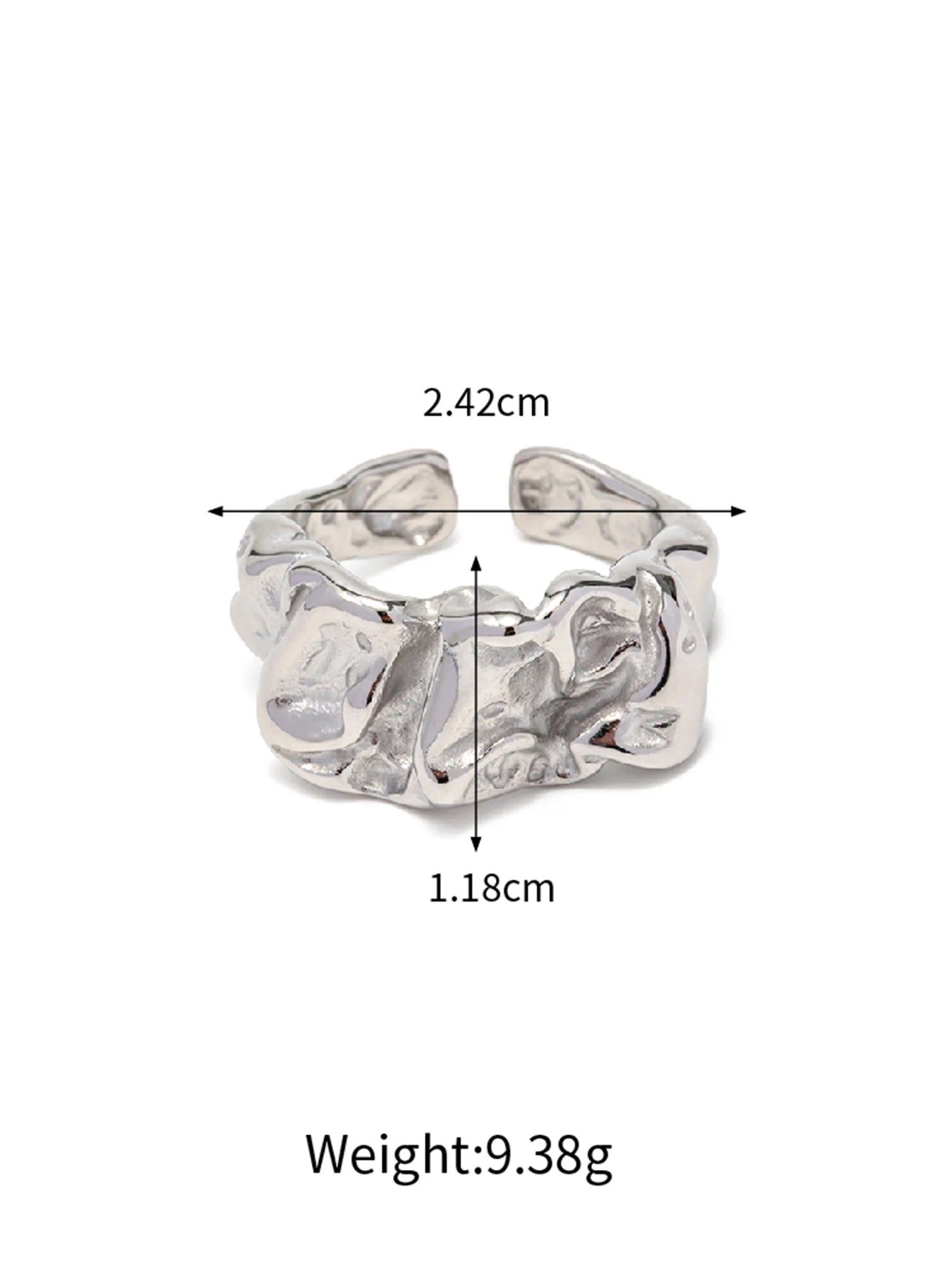 18K PVD Gold Stainless Steel, Waterproof Vintage Style rings