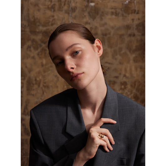 Minimalist Heart Adjustable Ring