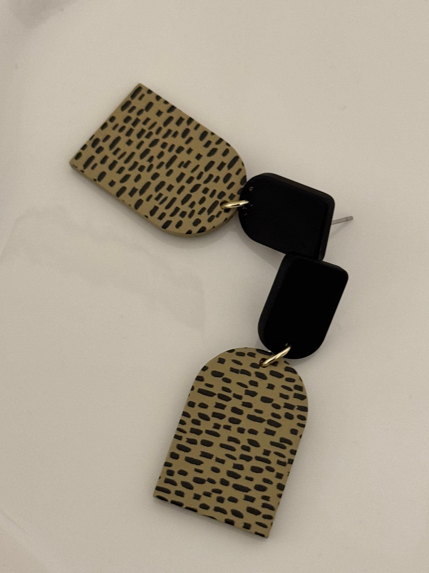 Geometric Dot Dangle Earrings