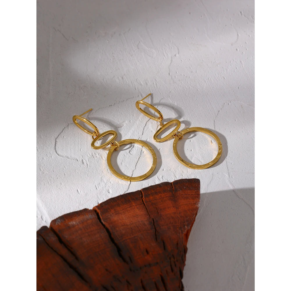 Minimalist Geometric Long Dangle Earrings