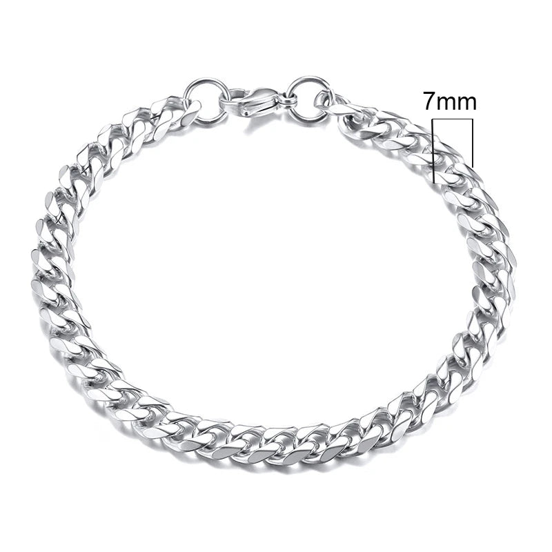 Chunky Miami Curb Chain Bracelet for Men