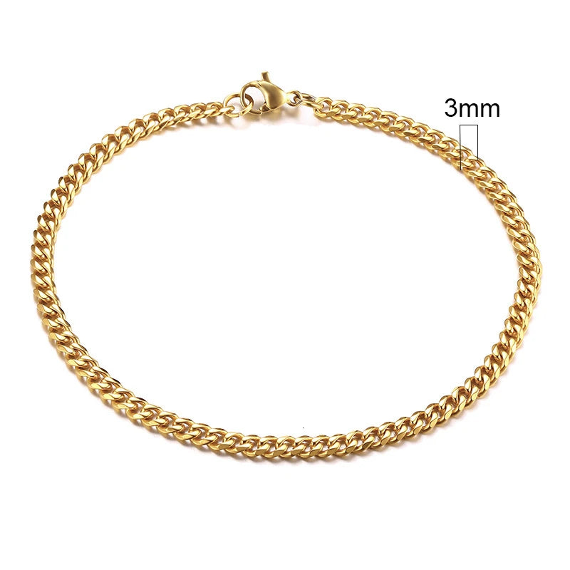 Chunky Miami Curb Chain Bracelet for Men