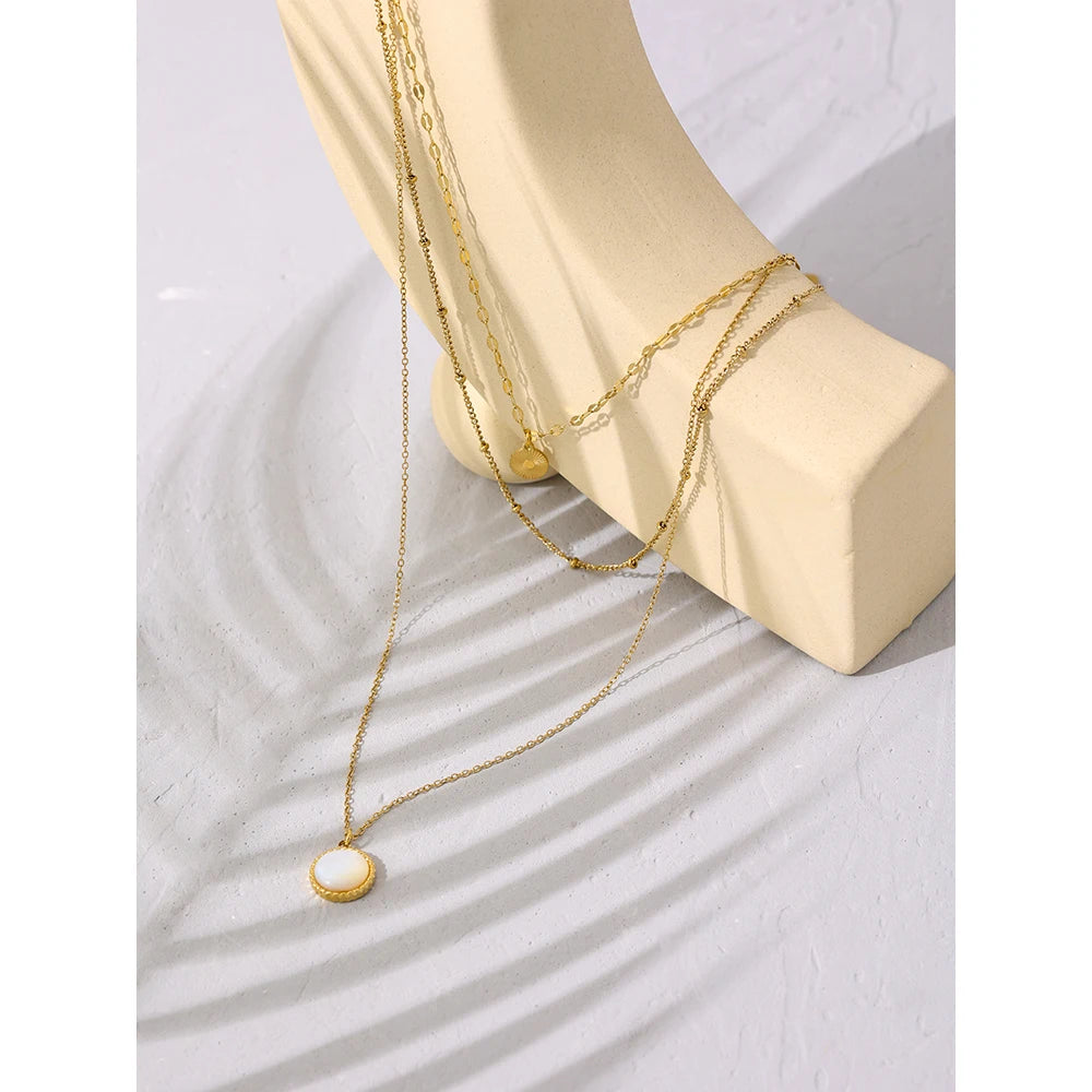Bohemian Round Pendant Necklace