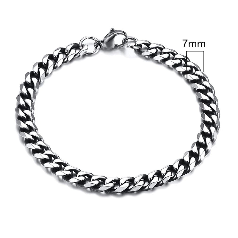 Chunky Miami Curb Chain Bracelet for Men