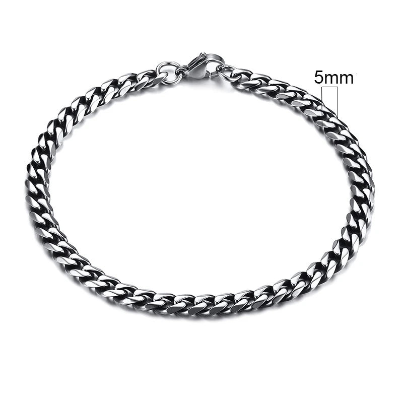 Chunky Miami Curb Chain Bracelet for Men