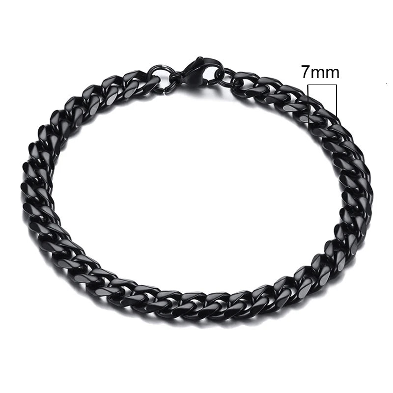 Chunky Miami Curb Chain Bracelet for Men