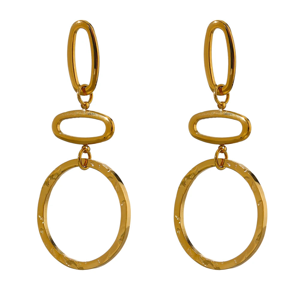 Minimalist Geometric Long Dangle Earrings