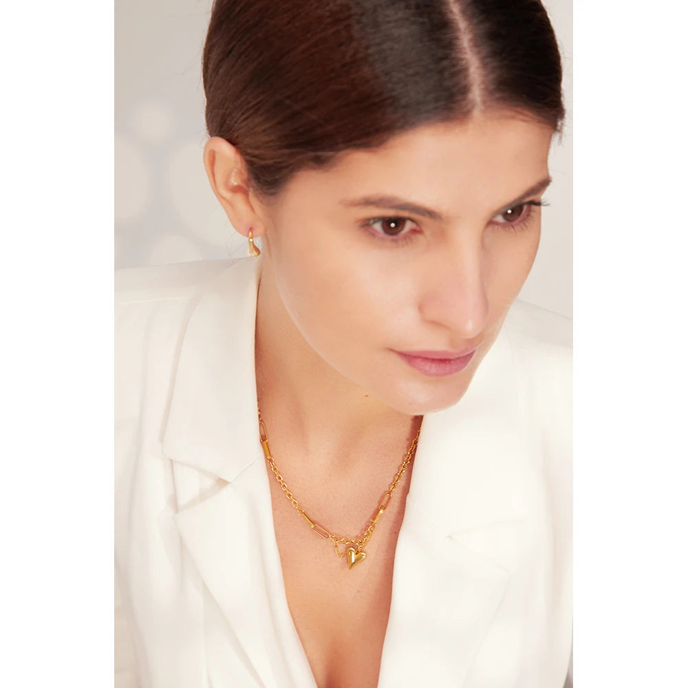 Romantic Heart Pendant Necklace
