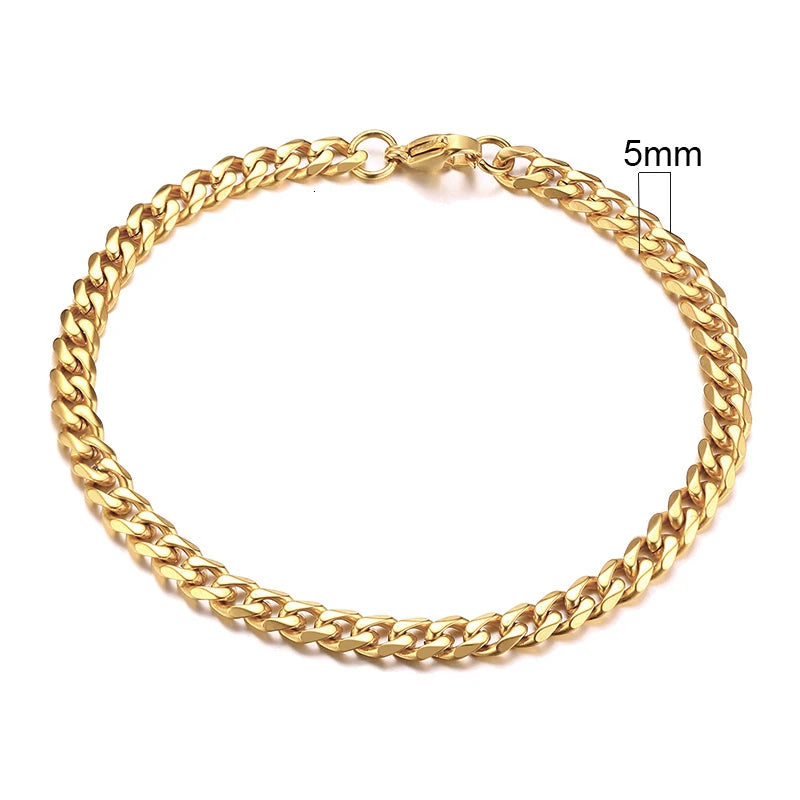 Chunky Miami Curb Chain Bracelet for Men