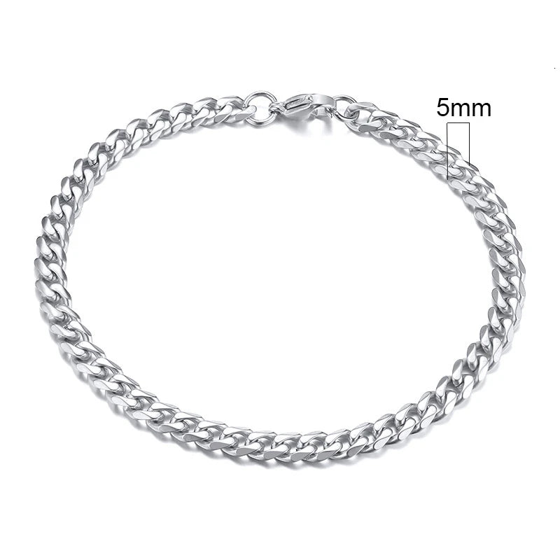 Chunky Miami Curb Chain Bracelet for Men