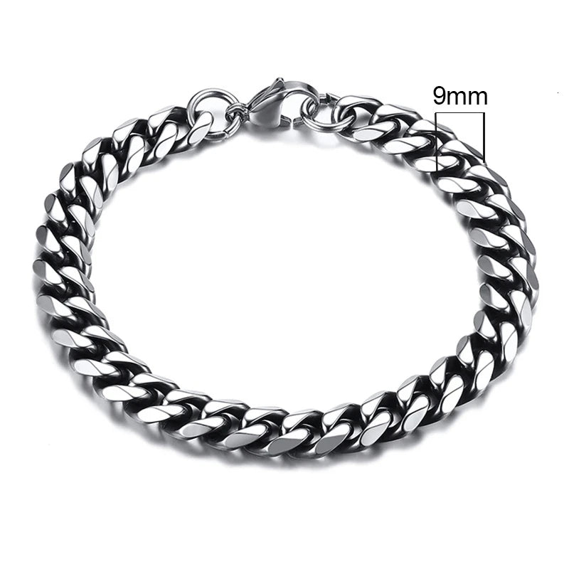 Chunky Miami Curb Chain Bracelet for Men