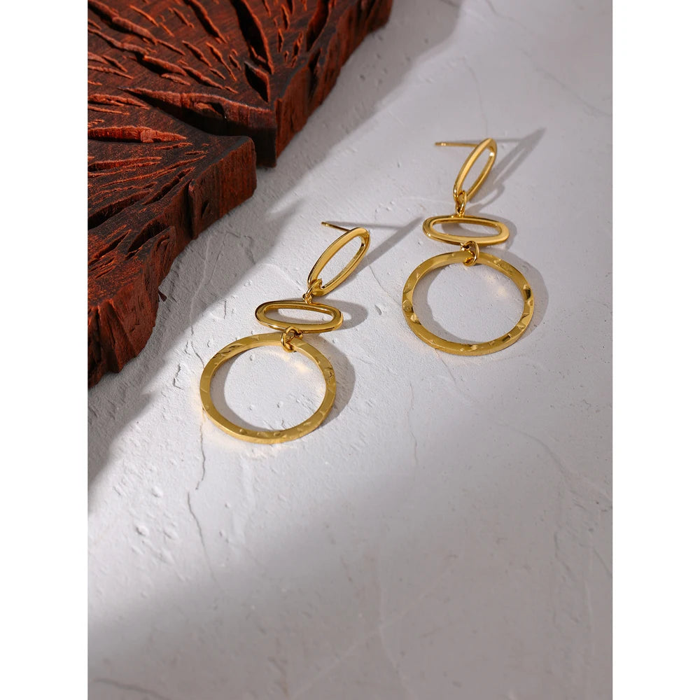 Minimalist Geometric Long Dangle Earrings