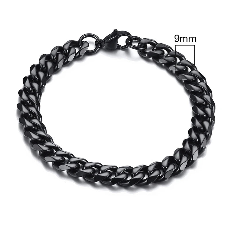 Chunky Miami Curb Chain Bracelet for Men