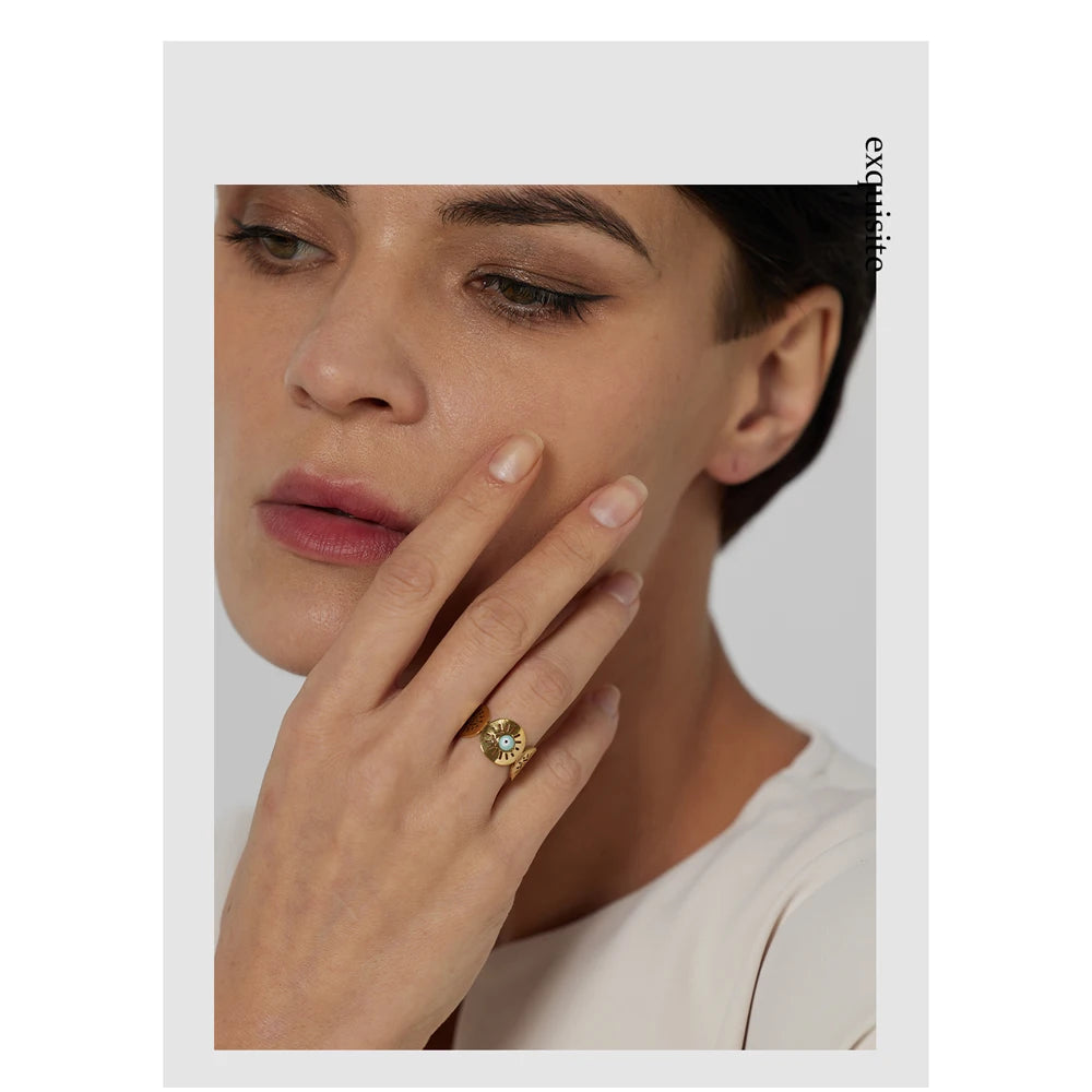 Stainless Steel Eye Bead Opening Ring