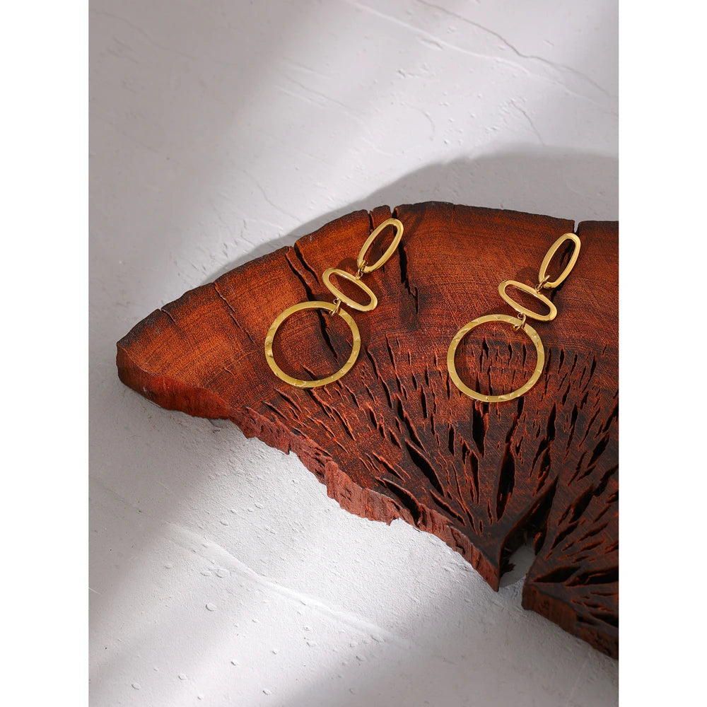Minimalist Geometric Long Dangle Earrings