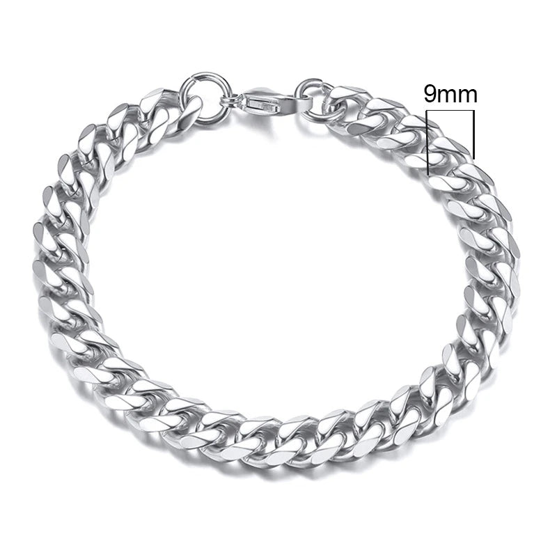 Chunky Miami Curb Chain Bracelet for Men