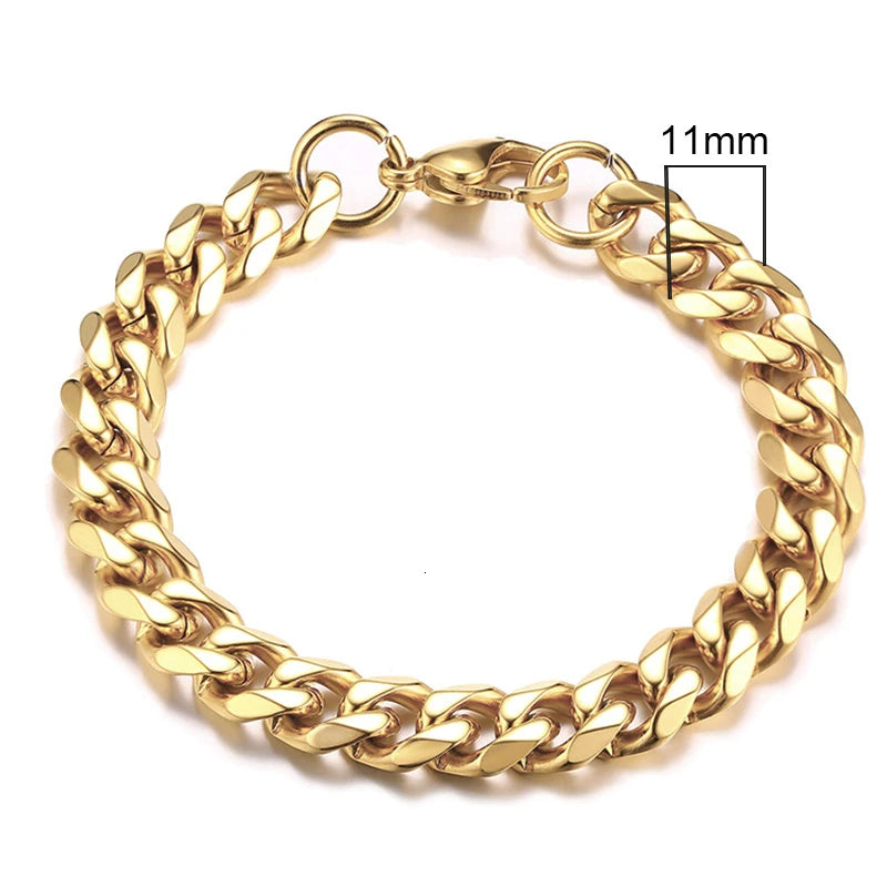 Chunky Miami Curb Chain Bracelet for Men
