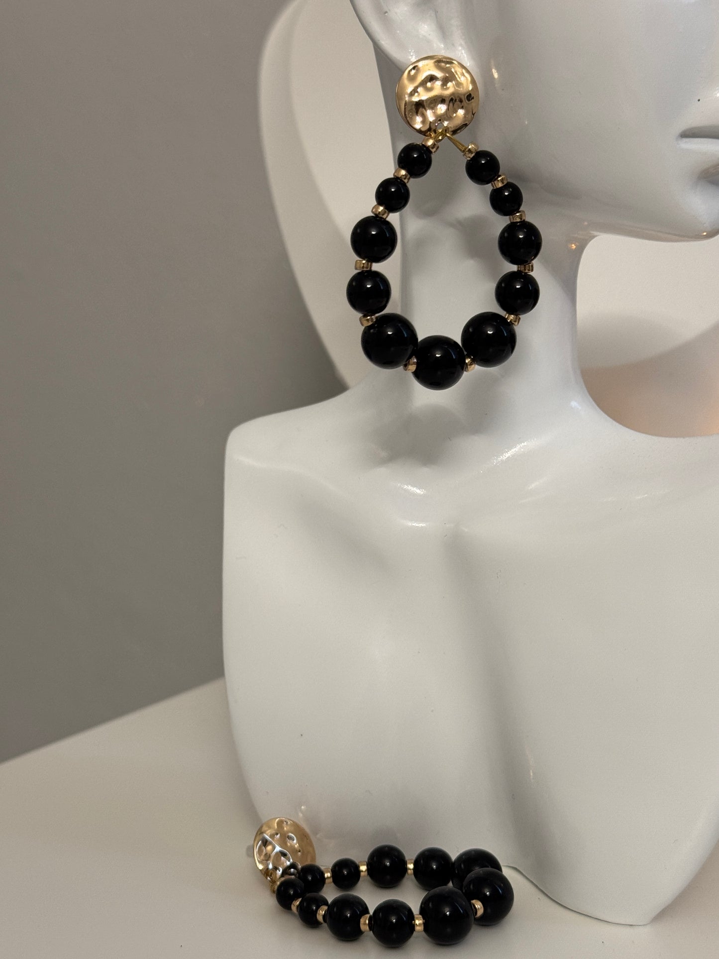 Fashion Beaded Drop Earrings