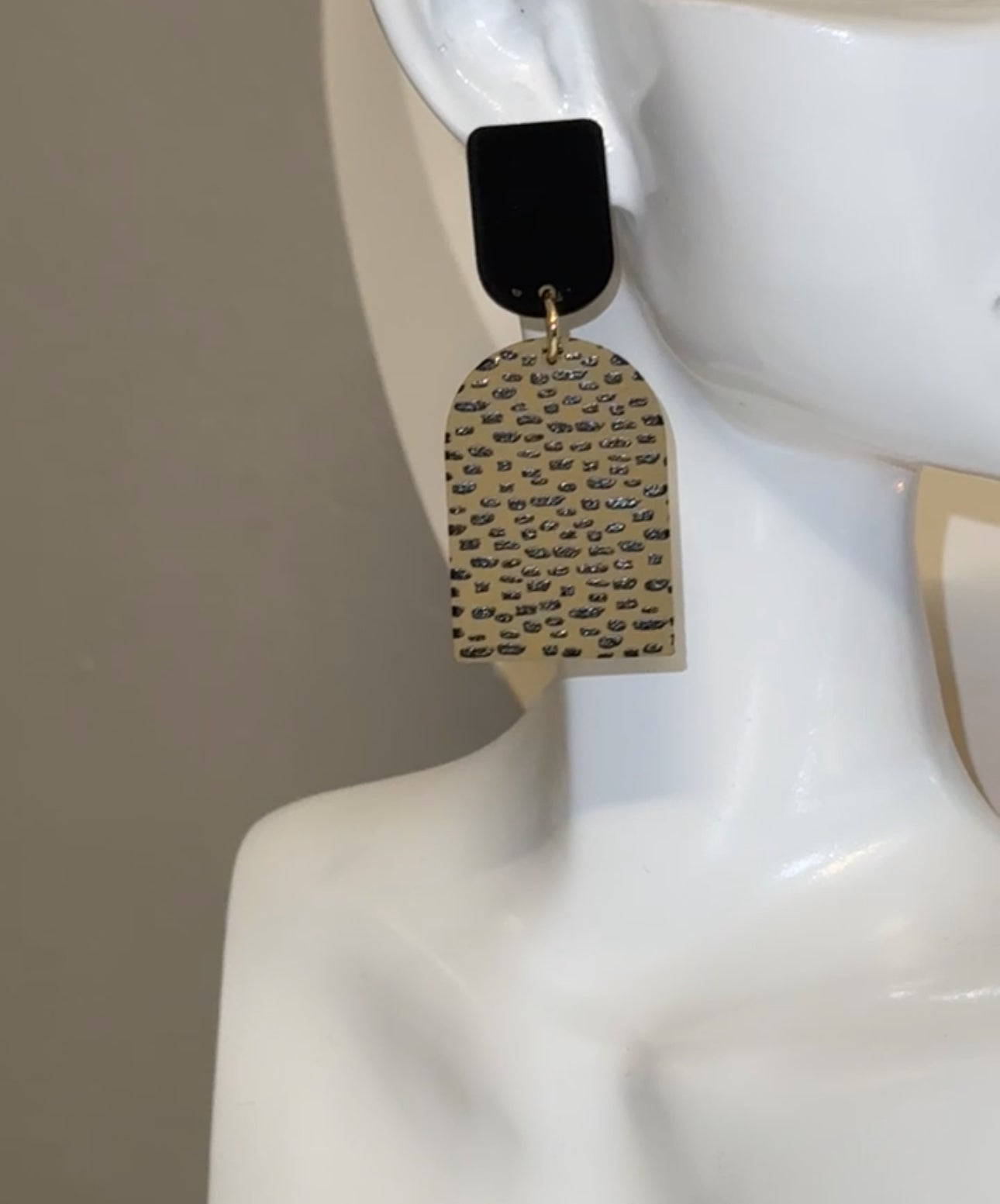 Geometric Dot Dangle Earrings