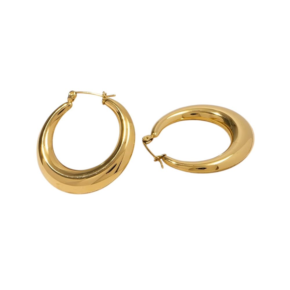 Vintage Hollow Hoop Earrings