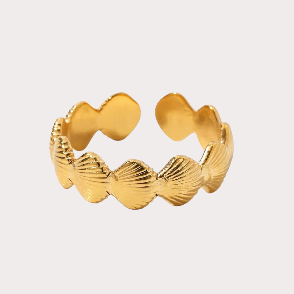 Geometric Wide Stainless Steel Rings