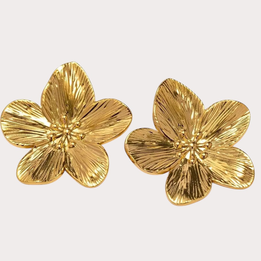 Vintage Flower Stud Earrings