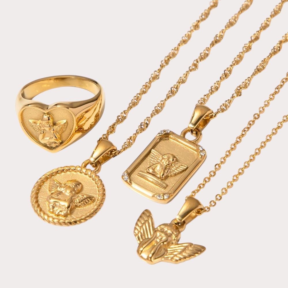 Angel Pendant Necklace Chain