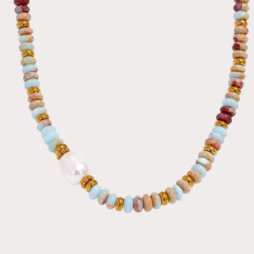Freshwater Pearl Collar Chain Necklace