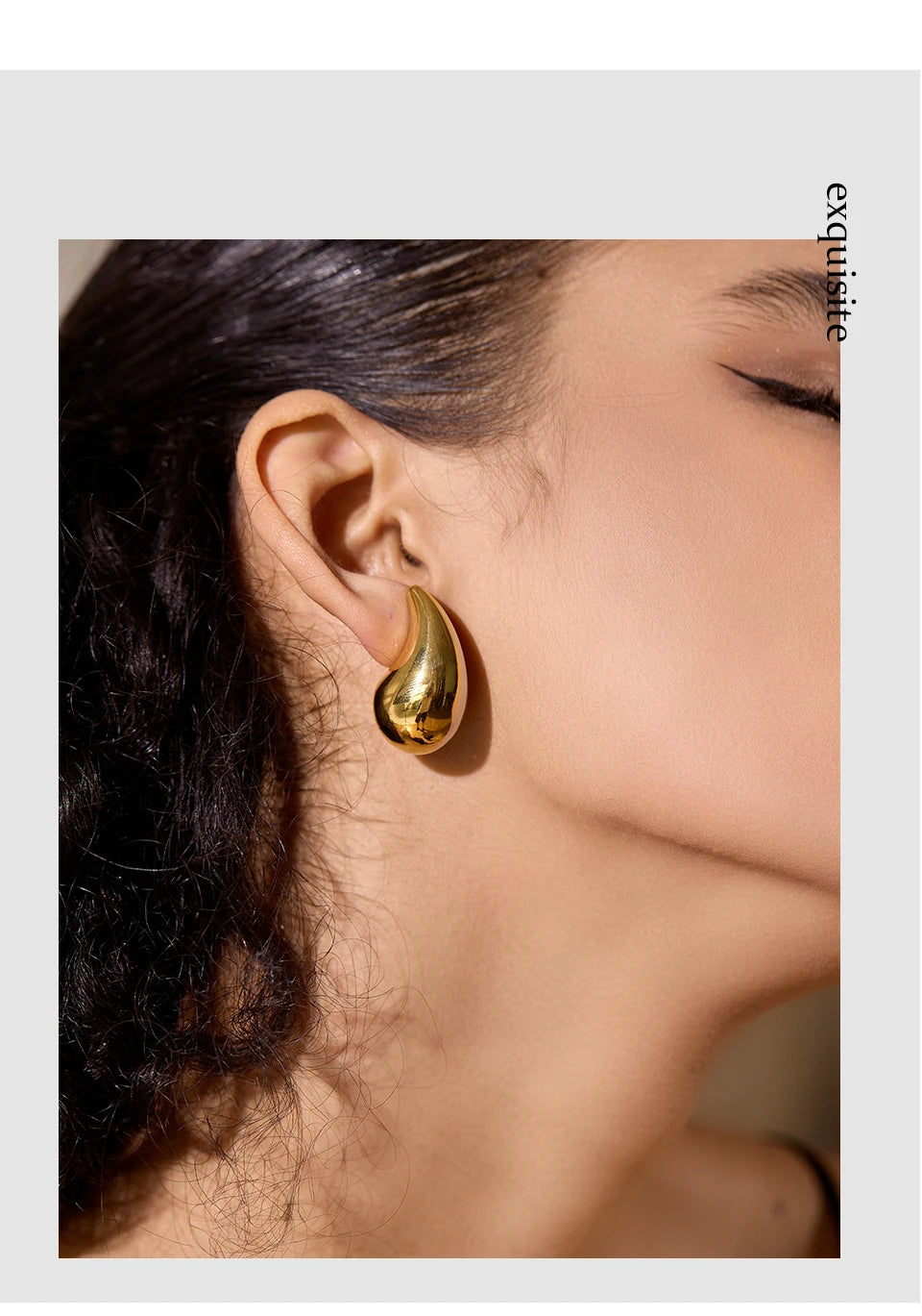 Water Drop Fashion Hollow Stud Earrings