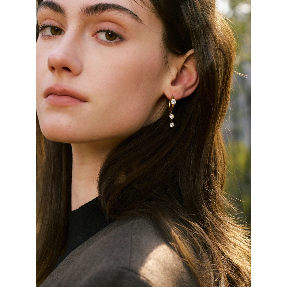 CZ Drop Earrings Chic Jewelry