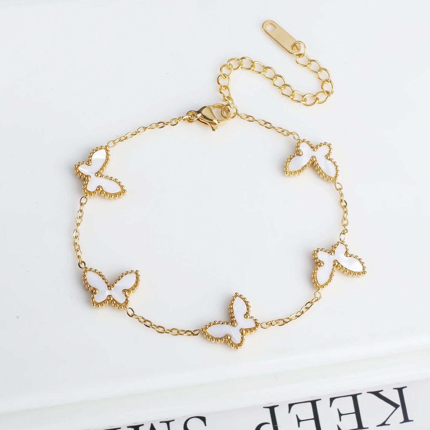 3PCS Stainless Steel Butterfly Jewelry Set