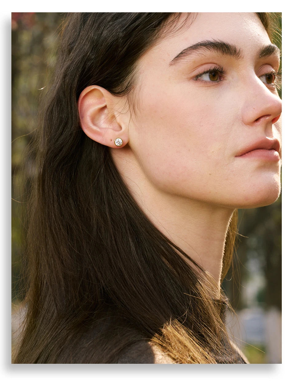 Cubic Zirconia Round Stud Earrings
