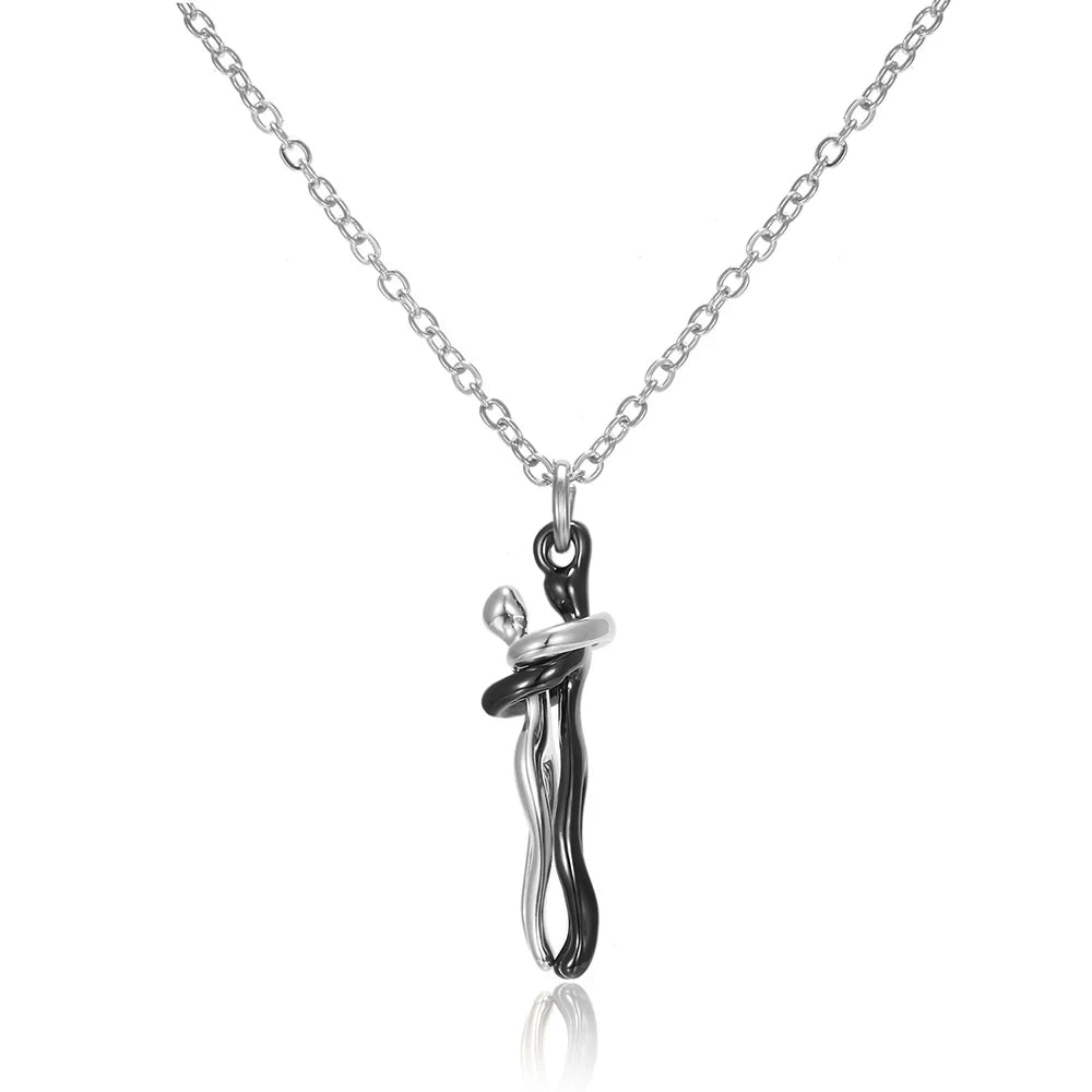 Hug Pendant Chain Necklace Jewelry