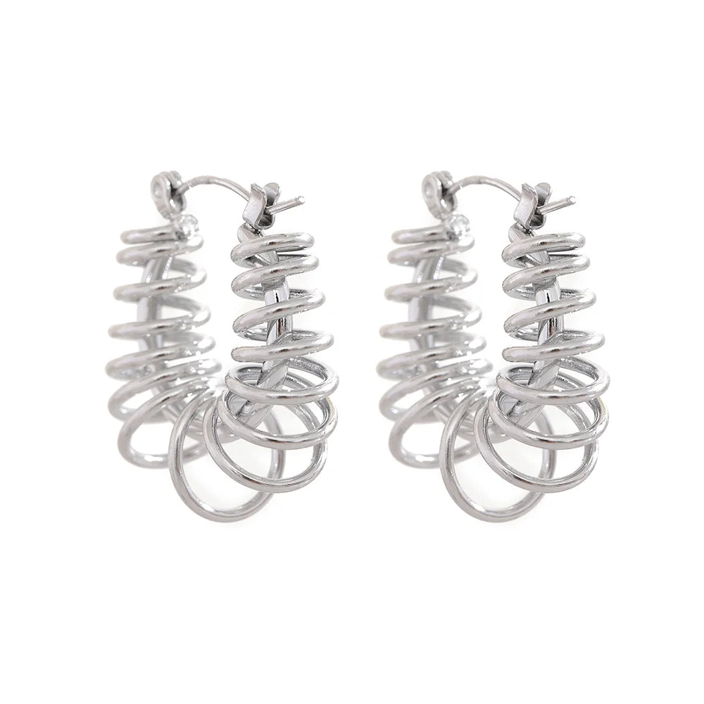 Hollow Geometric Hoop Earrings