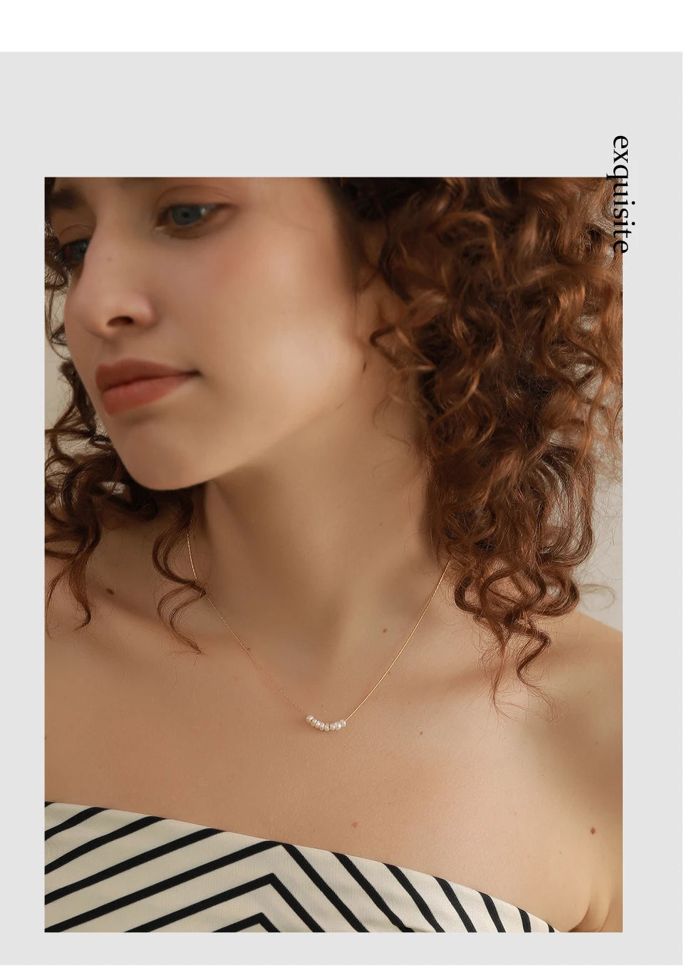 Tarnish-Free Natural Pearl Beads Necklace