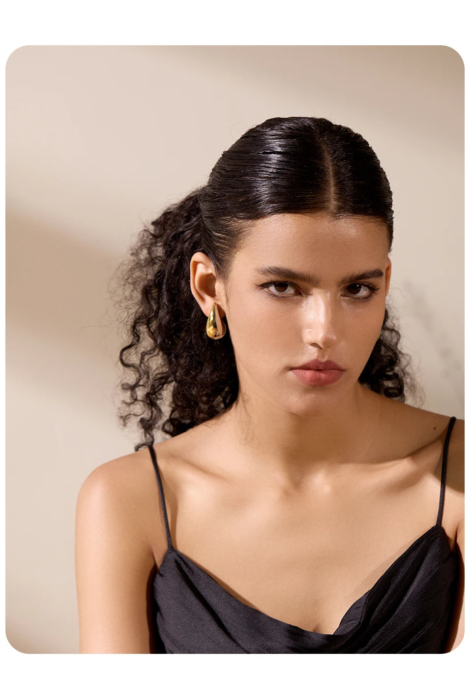 Water Drop Fashion Hollow Stud Earrings