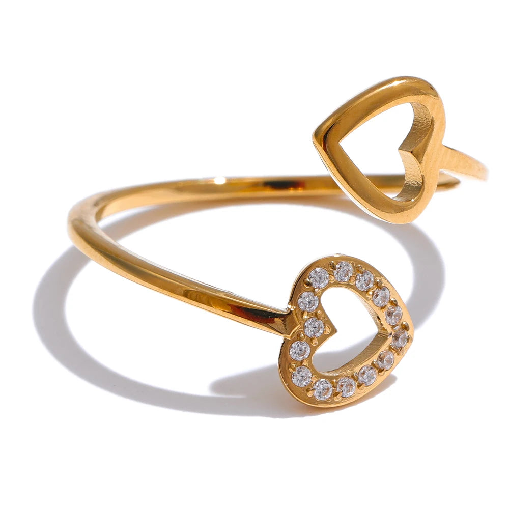 Heart Hollow Adjustable Ring