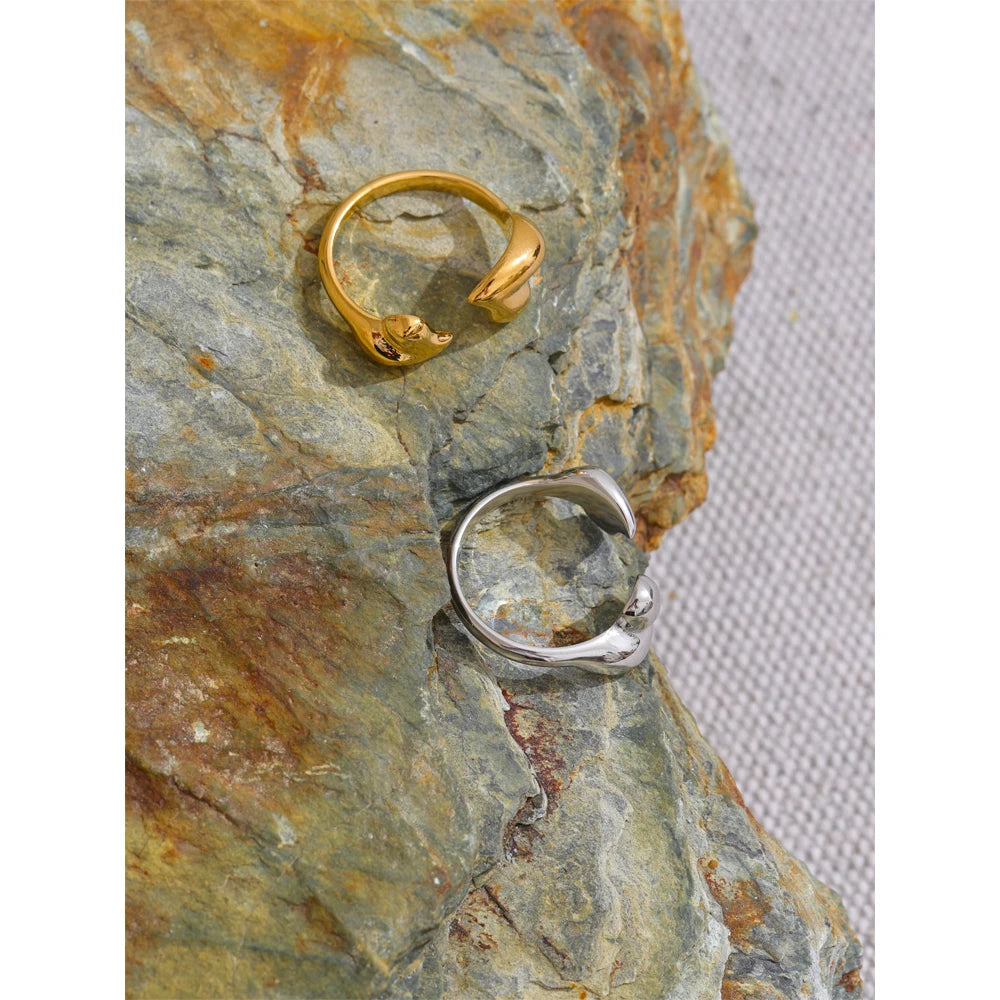 Minimalist Heart Adjustable Ring