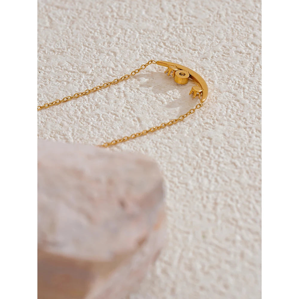 Fashion Chic Cubic Zirconia Korean Necklace