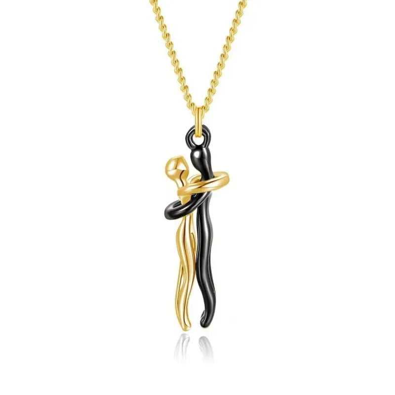 Hug Pendant Chain Necklace Jewelry