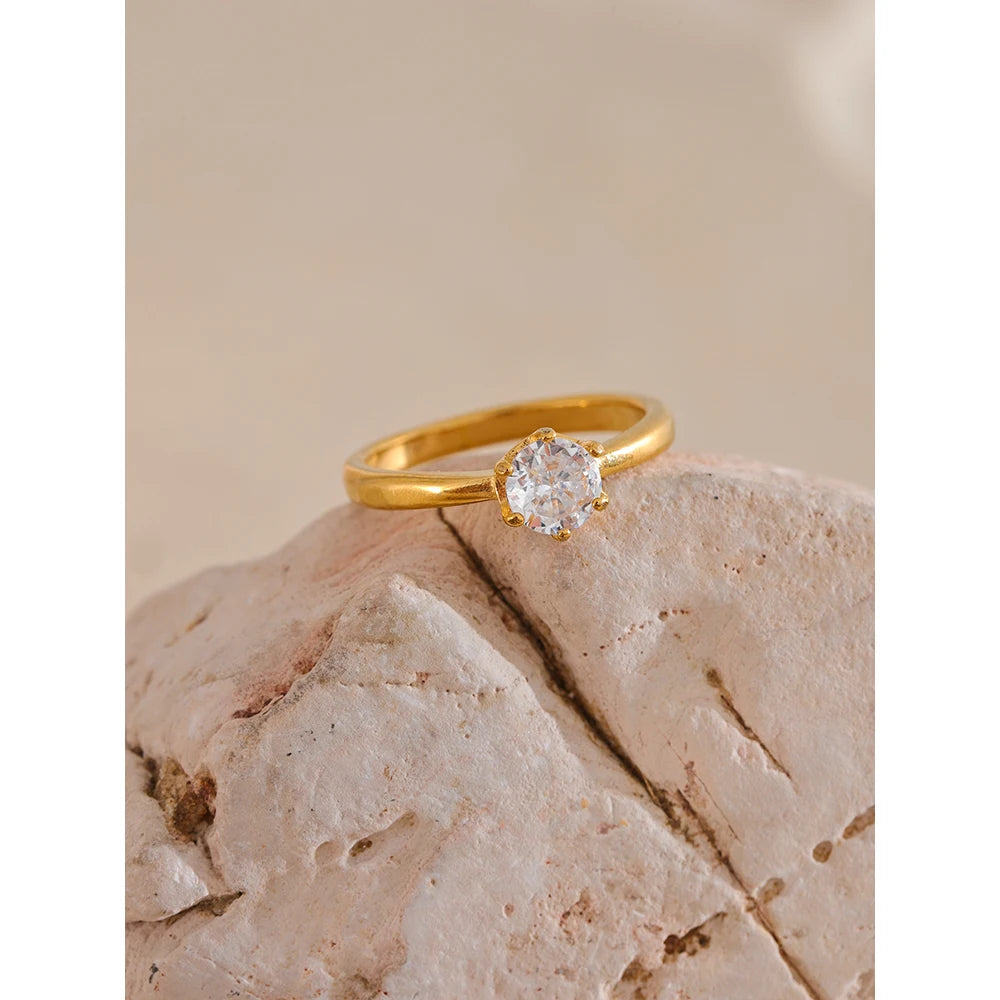AAA Cubic Zirconia Classic Ring