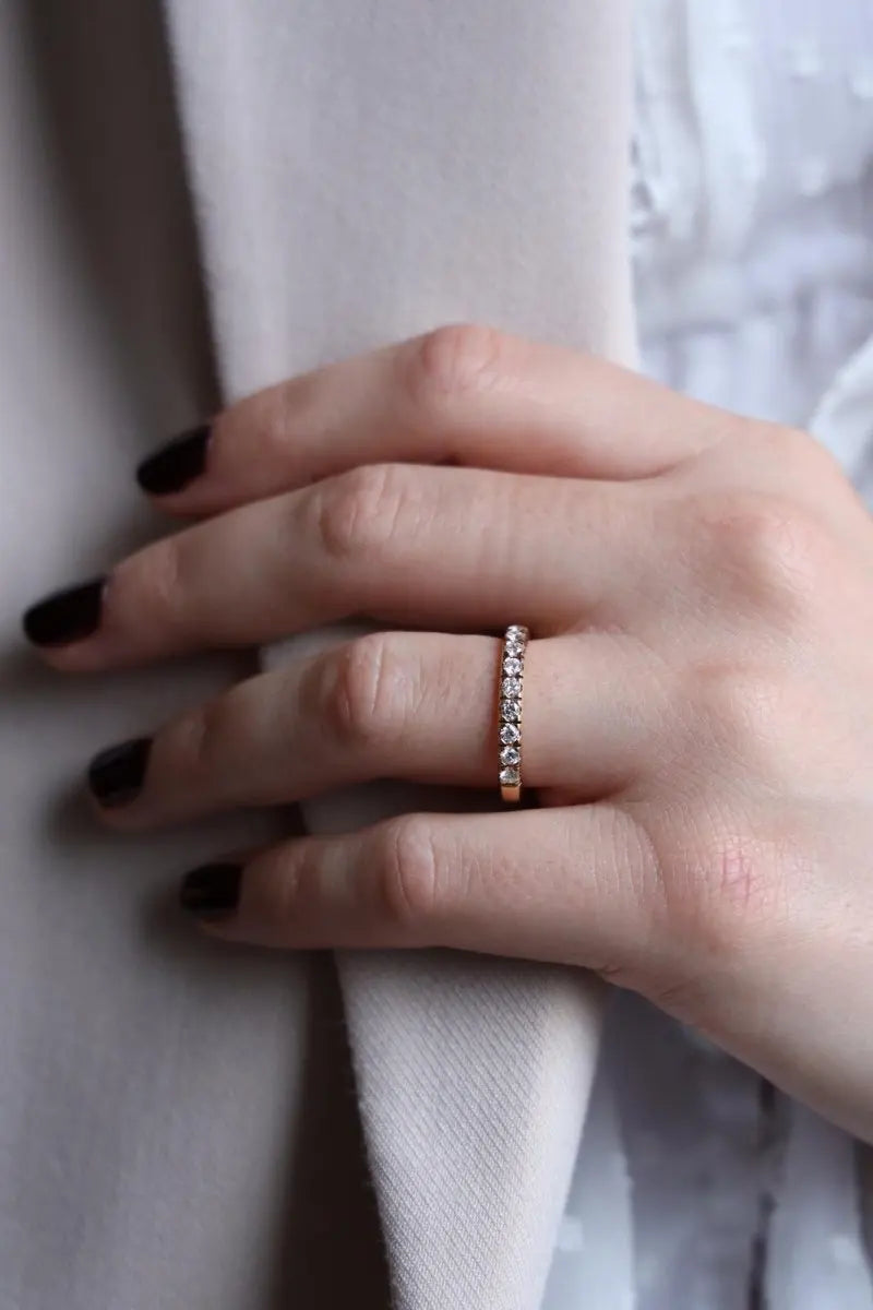 Cubic Zirconia Rhinestones Ring